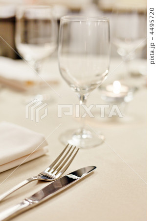 Tables set for meal Tables set for meal 4495720