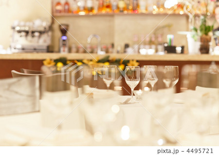 Tables set for meal 4495721