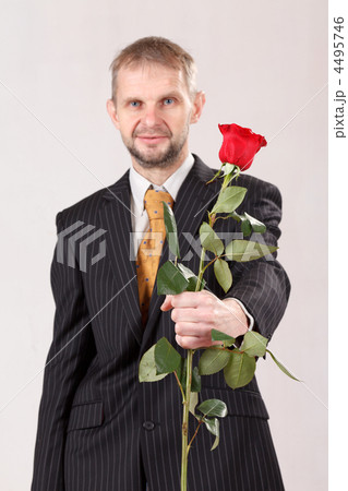 man with red roses man with red roses 4495746