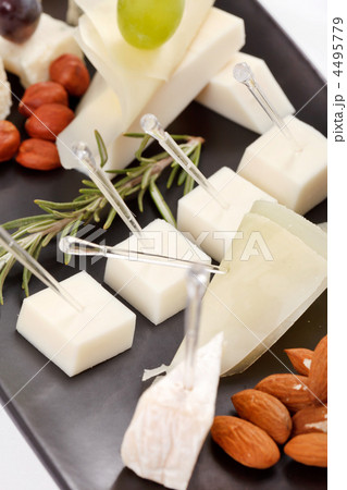 plate with different types cheese plate with different types cheese 4495779
