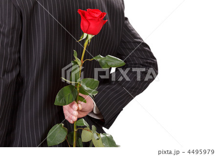 man with red rose 4495979