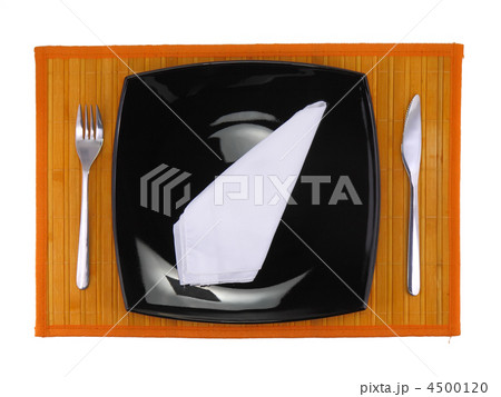Table serving-knife,spoon,fork on colour backdrop. Table serving-knife,spoon,fork on colour backdrop. 4500120