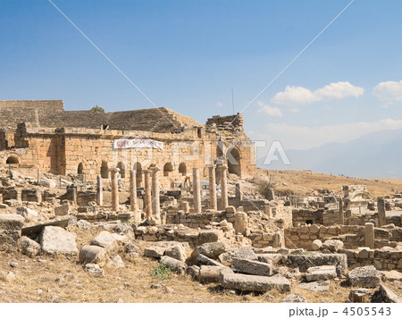 The Ancient destroyed Temple in the Pamukkale. The Ancient destroyed Temple in the Pamukkale. 4505543