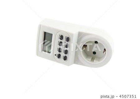 Electrical timer clock. Isolated 4507351