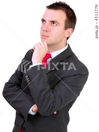Caucasian businessman - in pensiveness condition. Caucasian businessman - in pensiveness condition. 4511776