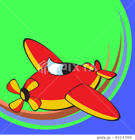 funky airplaneのイラスト素材 [4514709] - PIXTA