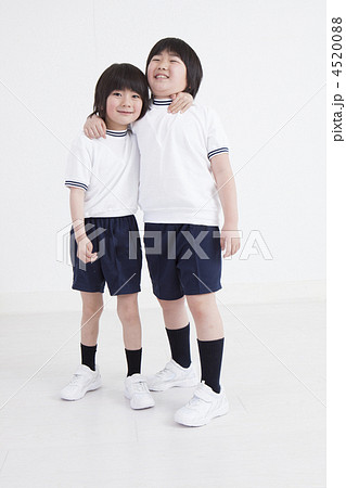 体操服 子供 小学生の写真素材 450