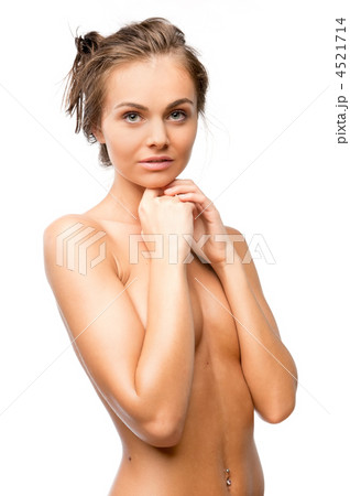 beautiful woman with naked torso beautiful woman with naked torso 4521714