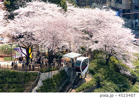 飛鳥山公園 あすかパークレール アスカルゴの写真素材