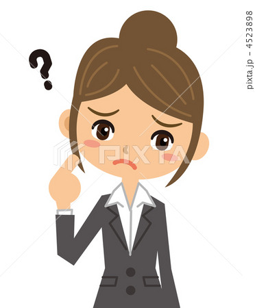 疑問のある女性(スーツ) 疑問のある女性(スーツ) 4523898