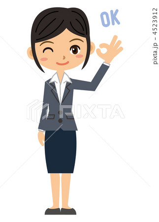 OKサインを出すOL 4523912