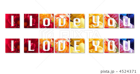 I LOVE YOU-花-陰文字-陰2 4524371