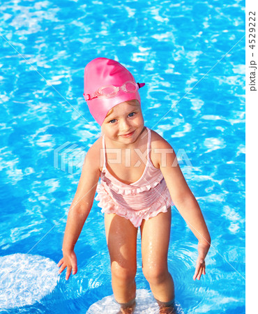 Child swimming in pool. Child swimming in pool. 4529222