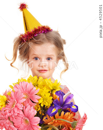 Child in party hat. 4529501