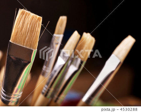 Close up of art utensils. 4530288