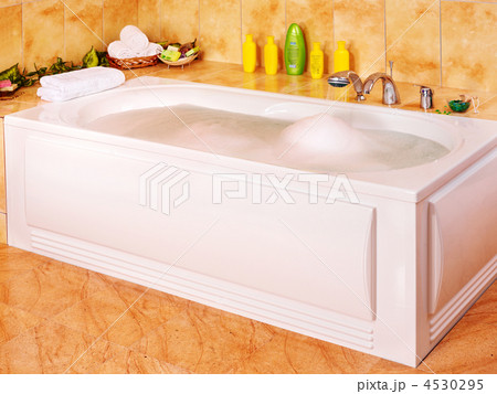 Interior of sauna with candle. Interior of sauna with candle. 4530295