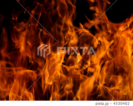 Fire and flame  on  black background. 4530402