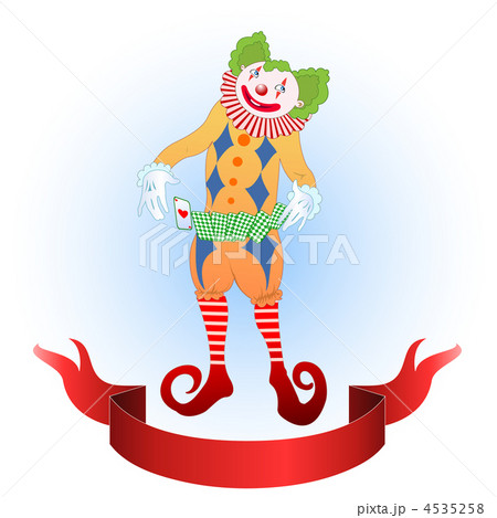 clown juggling colorful playing card 4535258
