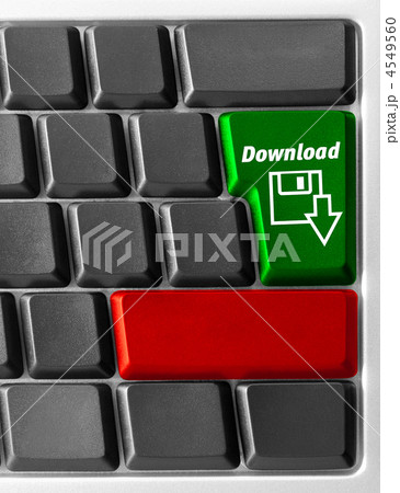 Computer keyboard with "Download" key Computer keyboard with "Download" key 4549560