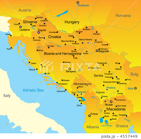 Balkan map Balkan map 4557449