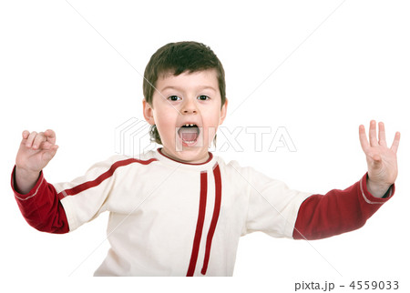 Crying boy in sport sweater. 4559033