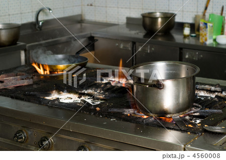 dirty commercial kitchen interior 4560008