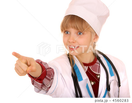 Child in costume of doctor. 4560283