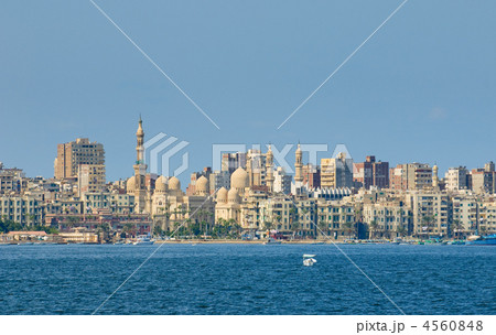 View of Alexandria harbor, Egypt 4560848