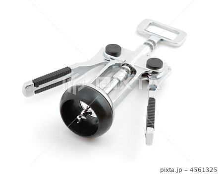 Metal corkscrew isolated on white background 4561325