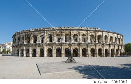 Arenas of Nimes,  Roman amphitheater in Nimes, France 4561561