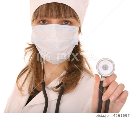 Portrait of doctor with stethoscope. 4561697