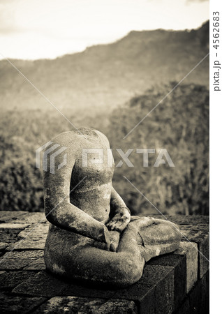 Buddha statue at Borobudur temple, Java, Indonesia Buddha statue at Borobudur temple, Java, Indonesia 4562683