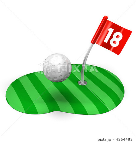 ゴルフ ボール イラストのイラスト素材