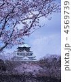 大阪城と桜 4569739