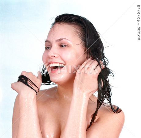 Beautiful girl with wet hair. Beautiful girl with wet hair. 4576728