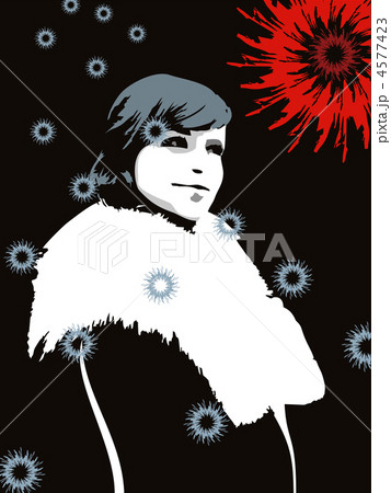 Girl Portrait Winter Night 4577423