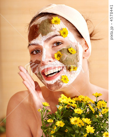 Natural homemade clay  facial masks . 4578441
