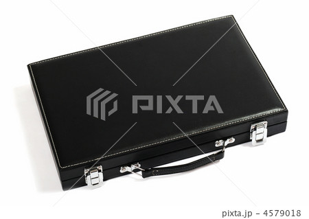Thin black suitcase. Isolated on white background 4579018