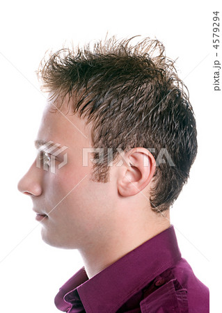 portrait of the young man. Profile. Isolated on white background 4579294