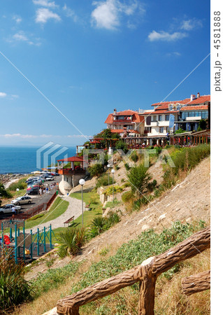 Black Sea Coast in ancient city of Nessebar, Bulgaria 4581888