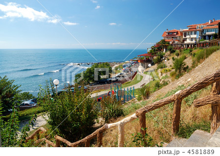 Black Sea Coast in ancient city of Nessebar, Bulgaria 4581889