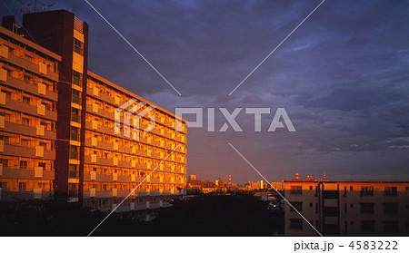 団地の夕焼け 団地の夕焼け 4583222