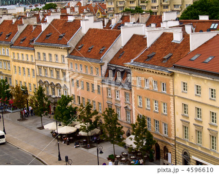 old downtown (Krakowskie Przedmiescie) of Warsaw, Poland 4596610