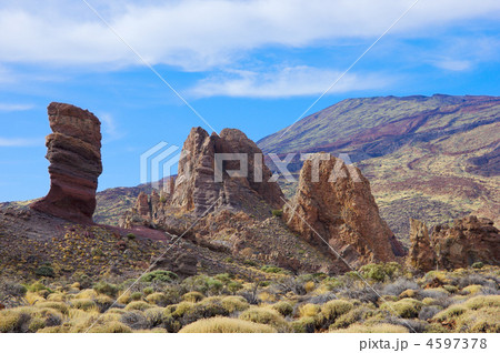 valley of Teide, Tenerife, Spain valley of Teide, Tenerife, Spain 4597378