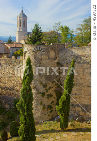city wall, Girona, Spain 4597522