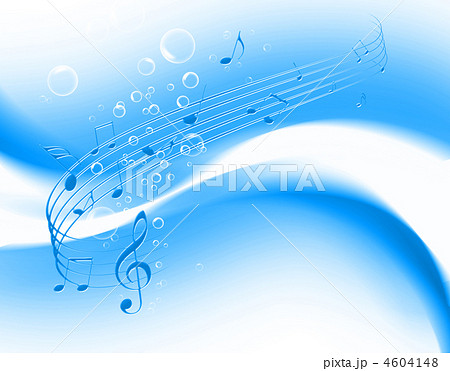 清々しい音楽のイラスト素材