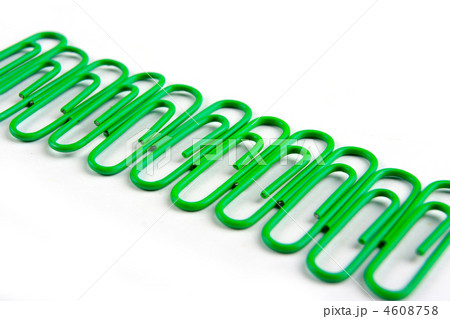Green paperclips 4608758