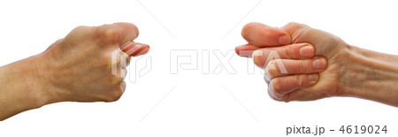 Two hands showing each other fig sign 4619024