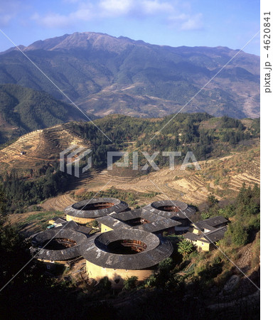世界遺産福建土楼田螺坑村土楼群 4620841