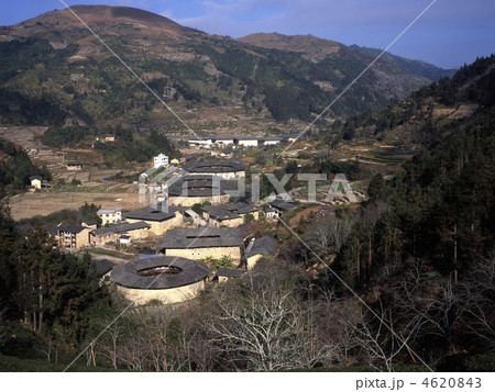 世界遺産福建土楼下坂村土楼群 4620843